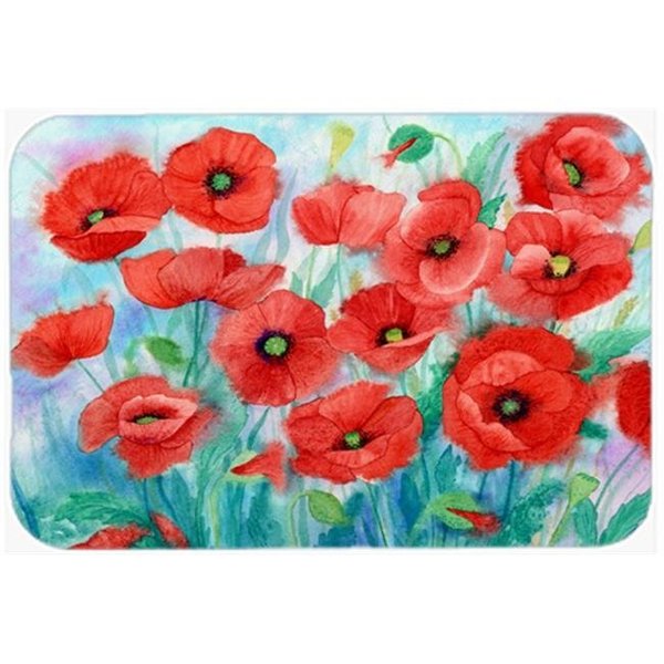 Carolines Treasures Carolines Treasures IBD0258LCB Poppies Glass Large Cutting Board IBD0258LCB